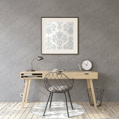 Tapis pour chaise de bureau Ornement gris