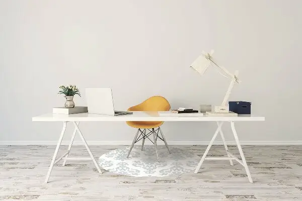 Tapis pour chaise de bureau Ornement gris