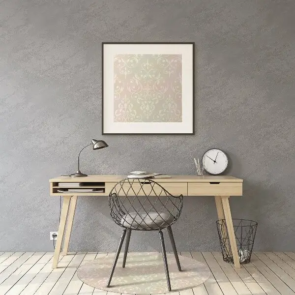 Tapis pour chaise de bureau Modèle d'or vintage