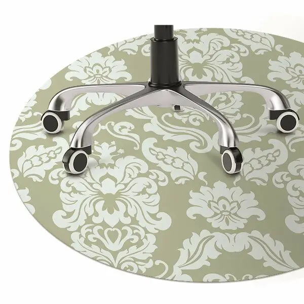 Tapis protège sol Ornement vert