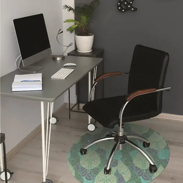 Tapis de chaise de bureau Feuilles