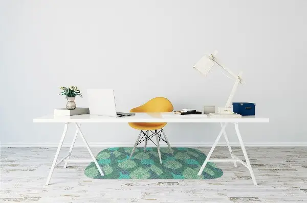 Tapis de chaise de bureau Feuilles