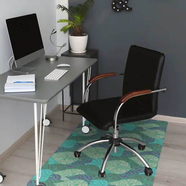 Tapis de chaise de bureau Feuilles
