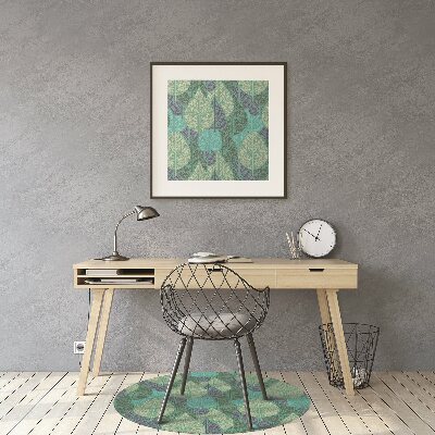 Tapis de chaise de bureau Feuilles