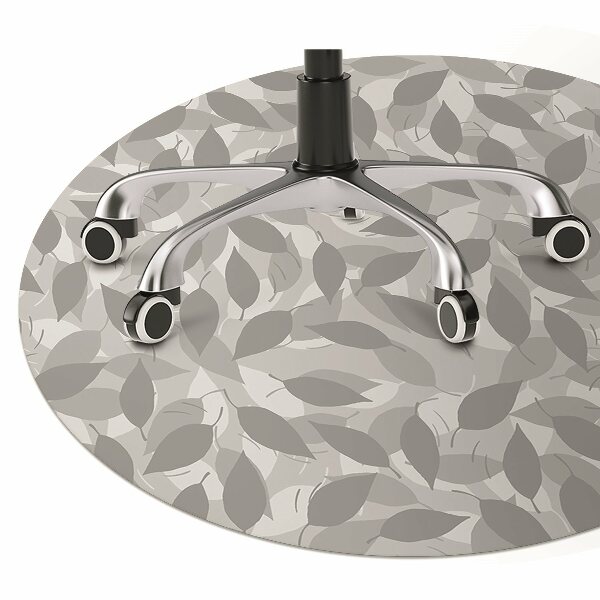Tapis de chaise Feuilles grises