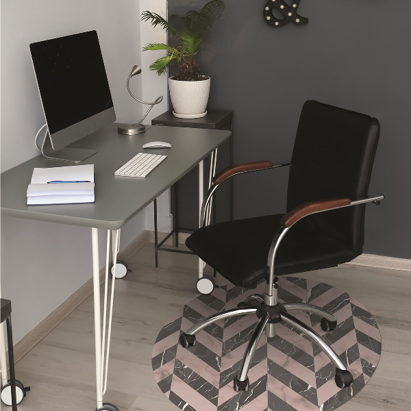 Tapis protège sol Loft de style marbre