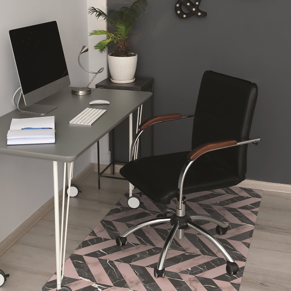 Tapis protège sol Loft de style marbre