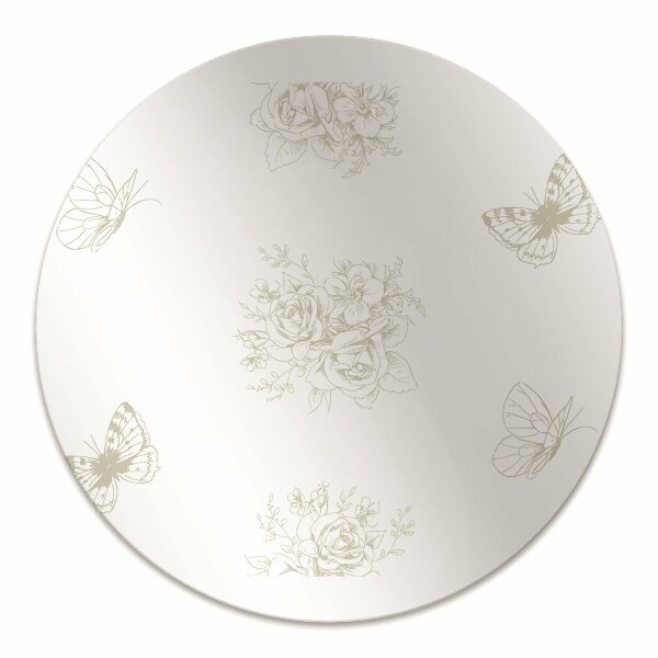 Tapis de chaise de bureau Papillons et fleurs