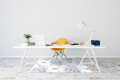 Tapis de chaise de bureau Papillons et fleurs