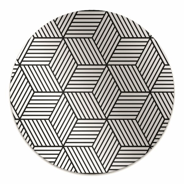Tapis protection sol Illusion géométrique
