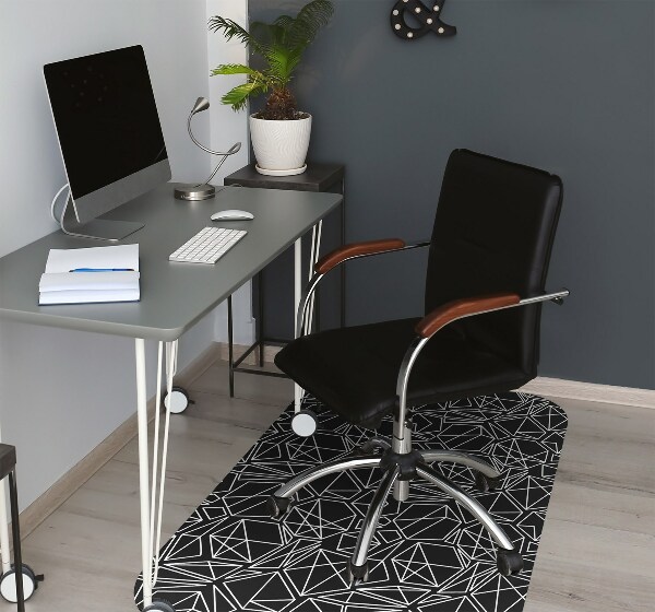 Tapis pour chaise de bureau Solides géométriques