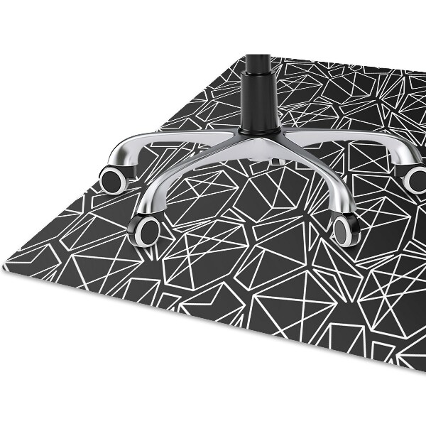 Tapis pour chaise de bureau Solides géométriques
