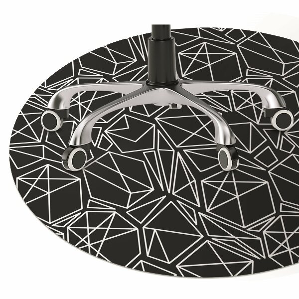 Tapis pour chaise de bureau Solides géométriques