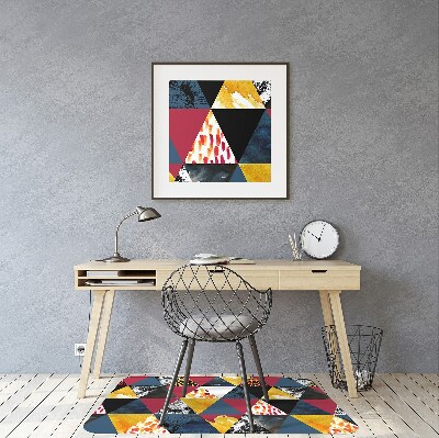 Tapis protection sol Mosaïque avec des triangles