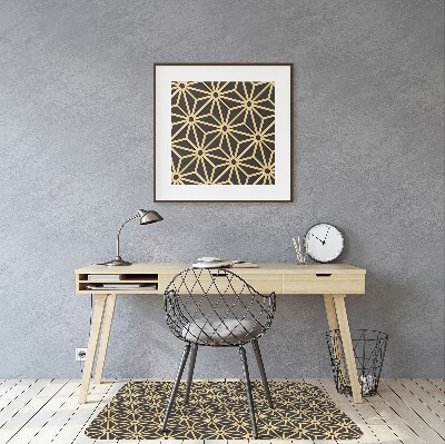 Tapis pour chaise de bureau Cubes et points