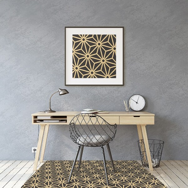 Tapis pour chaise de bureau Cubes et points