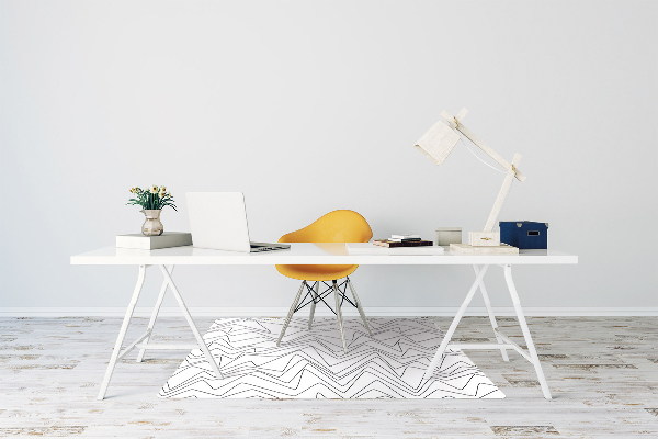 Tapis pour chaise de bureau Lignes irrégulières