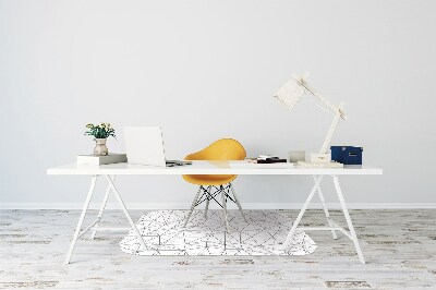 Tapis pour chaise de bureau Lignes géométriques