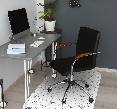 Tapis pour chaise de bureau Lignes géométriques