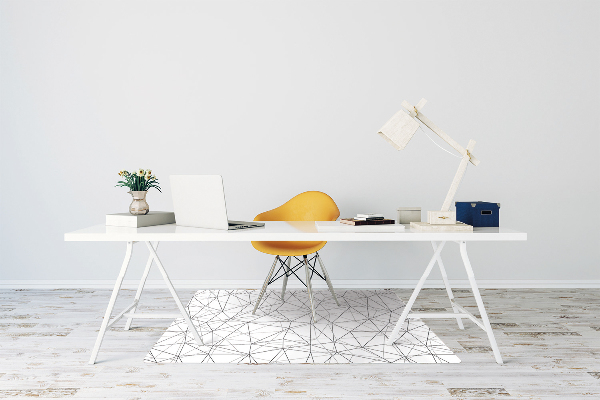 Tapis pour chaise de bureau Lignes géométriques