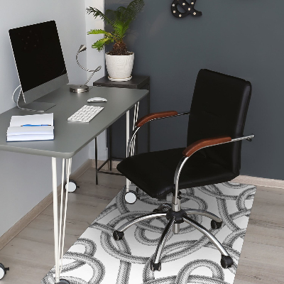 Tapis de chaise de bureau Câble enchevêtré