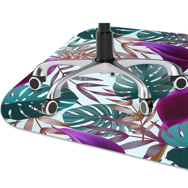 Tapis fauteuil bureau do biura Feuilles tropicales
