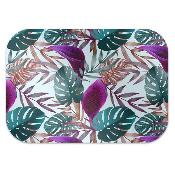 Tapis fauteuil bureau do biura Feuilles tropicales