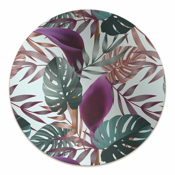 Tapis fauteuil bureau do biura Feuilles tropicales