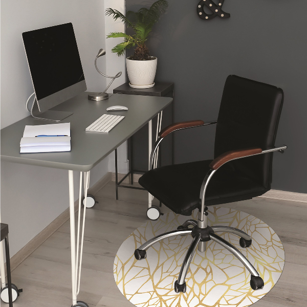 Tapis pour chaise de bureau Ornement doré