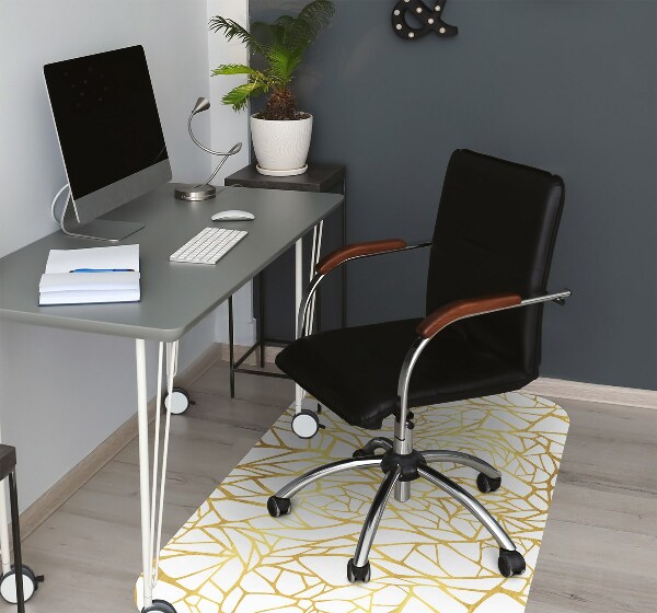 Tapis pour chaise de bureau Ornement doré