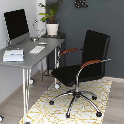 Tapis pour chaise de bureau Ornement doré