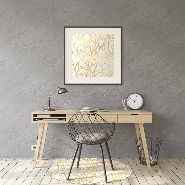Tapis pour chaise de bureau Ornement doré