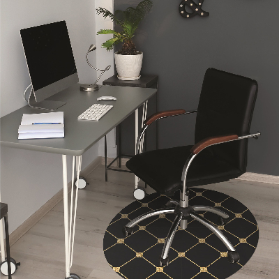 Tapis bureau Roman doré