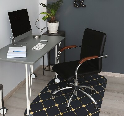 Tapis bureau Roman doré