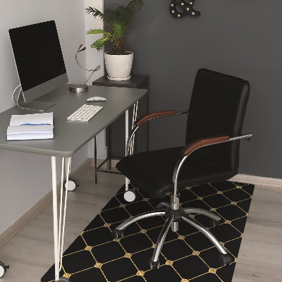 Tapis bureau Roman doré