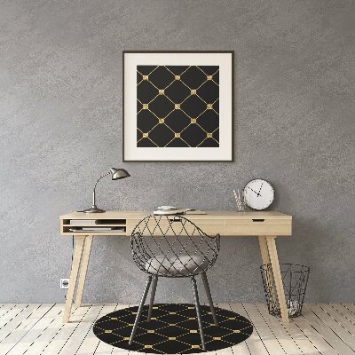 Tapis bureau Roman doré