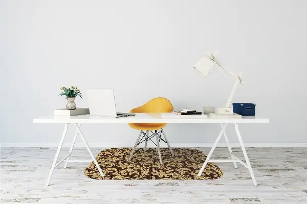 Tapis pour chaise de bureau Motif à feuilles caduques