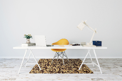 Tapis pour chaise de bureau Motif à feuilles caduques