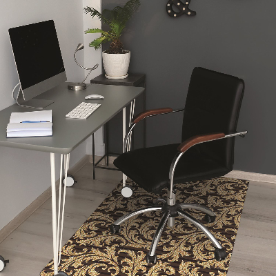 Tapis pour chaise de bureau Motif à feuilles caduques