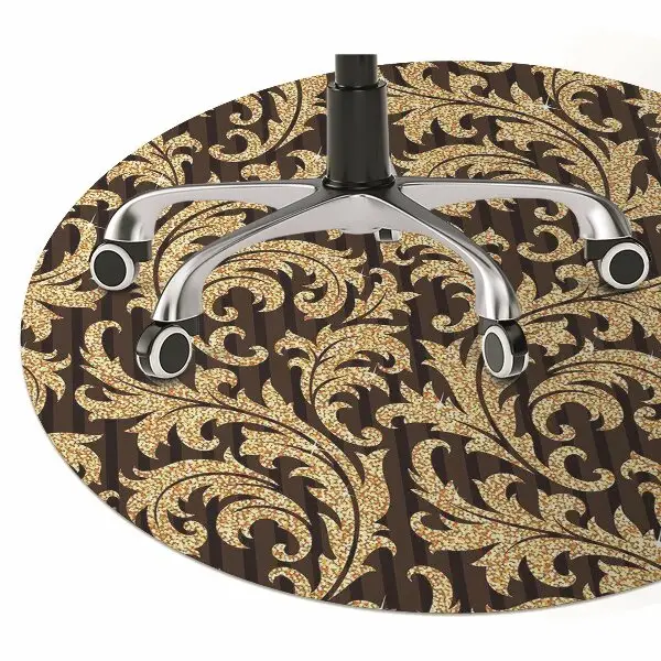 Tapis pour chaise de bureau Motif à feuilles caduques