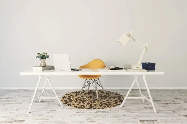 Tapis pour chaise de bureau Motif à feuilles caduques