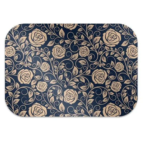 Tapis pour chaise de bureau Vintage Roses Golden