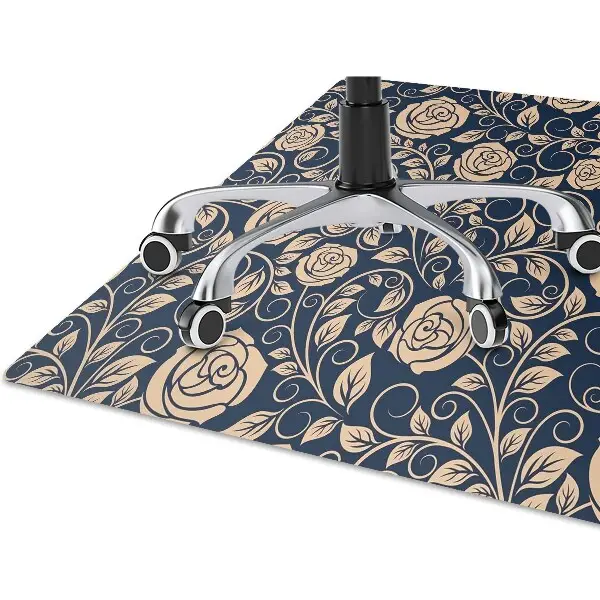 Tapis pour chaise de bureau Vintage Roses Golden