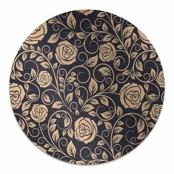 Tapis pour chaise de bureau Vintage Roses Golden