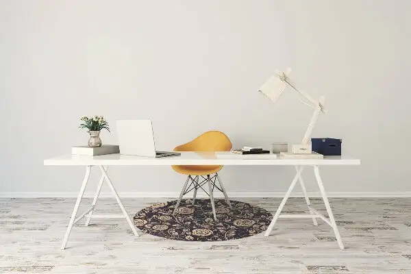 Tapis pour chaise de bureau Vintage Roses Golden