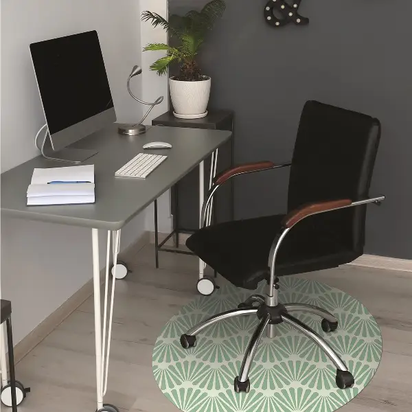 Tapis de chaise de bureau Art Déco