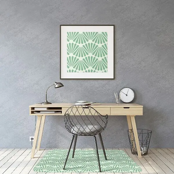 Tapis de chaise de bureau Art Déco