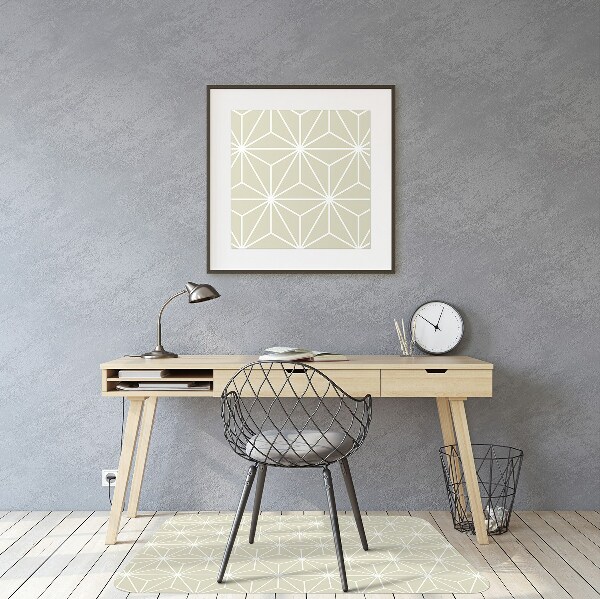 Tapis fauteuil bureau do biura Modèle géométrique