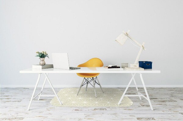 Tapis fauteuil bureau do biura Modèle géométrique