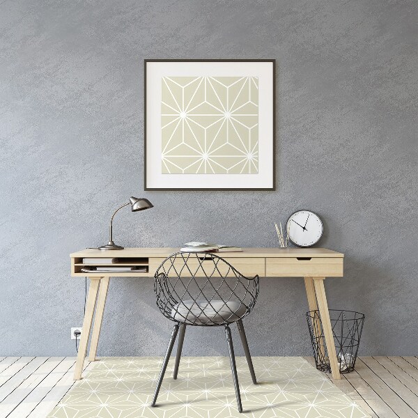 Tapis fauteuil bureau do biura Modèle géométrique